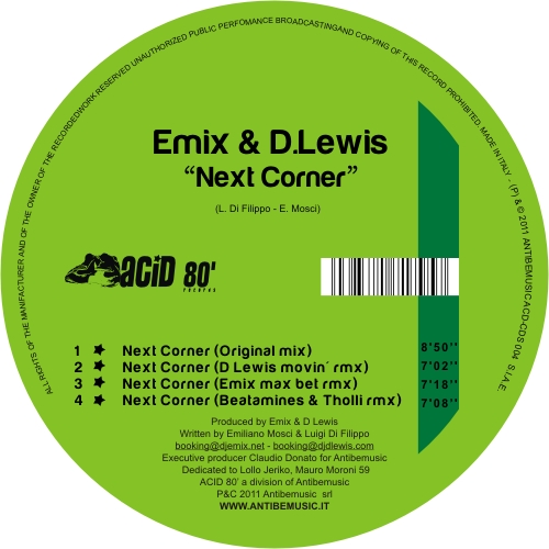 NEXT CORNER CD SINGOLO - Emix & D  Lewis